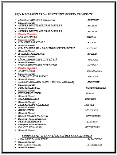 BDM Güvenlik Referansları